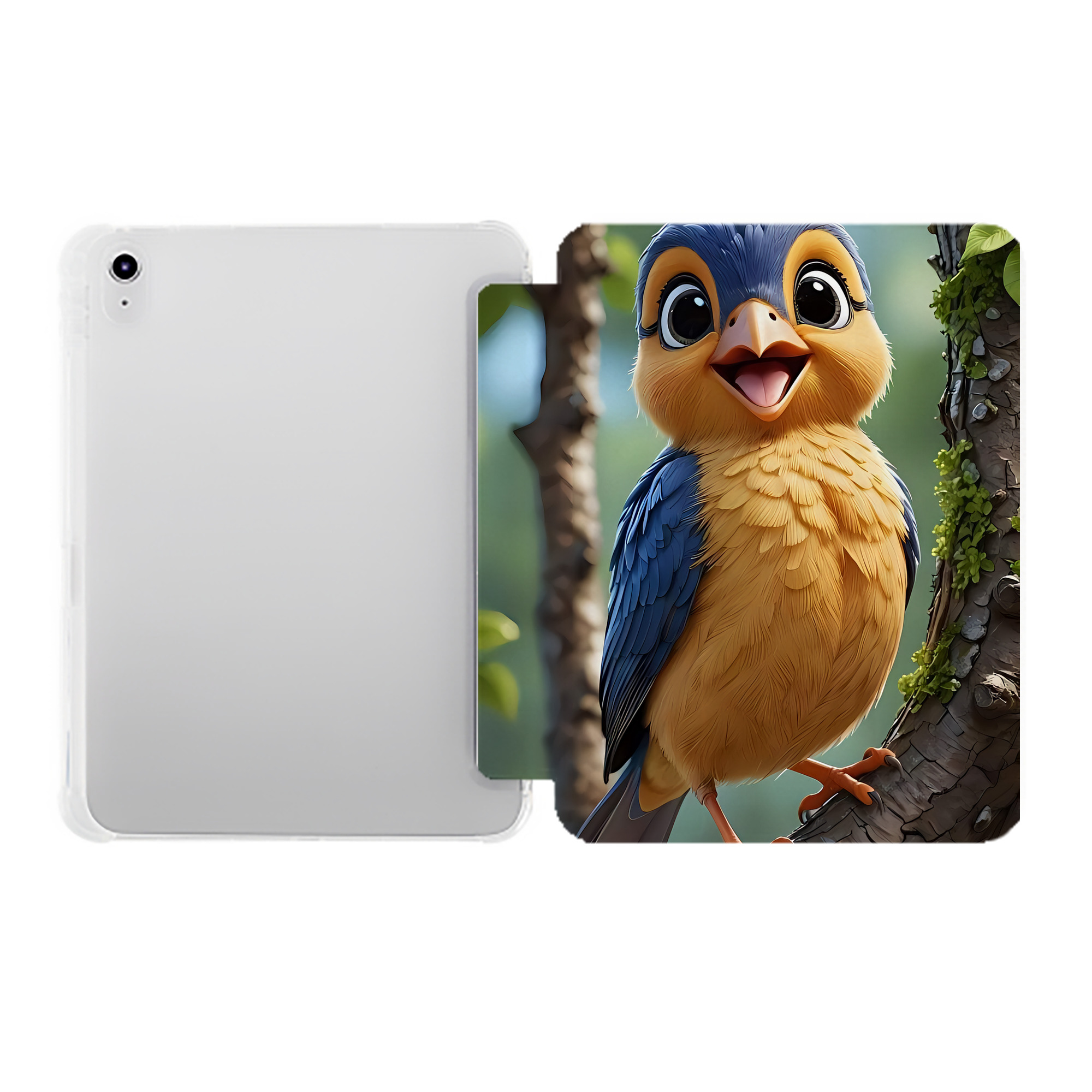 （画像用） Angry Birds アングリーバード IPad ケース ペン収納付き 三つ折りスタンド PUレザー×シリコン 対応機種9.5/10.5/10.9インチ